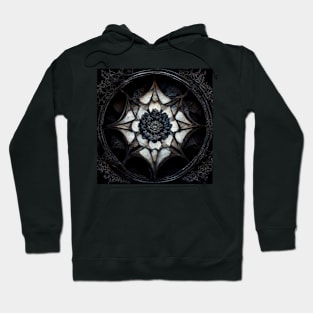 Gothic lotus mandala pattern Hoodie